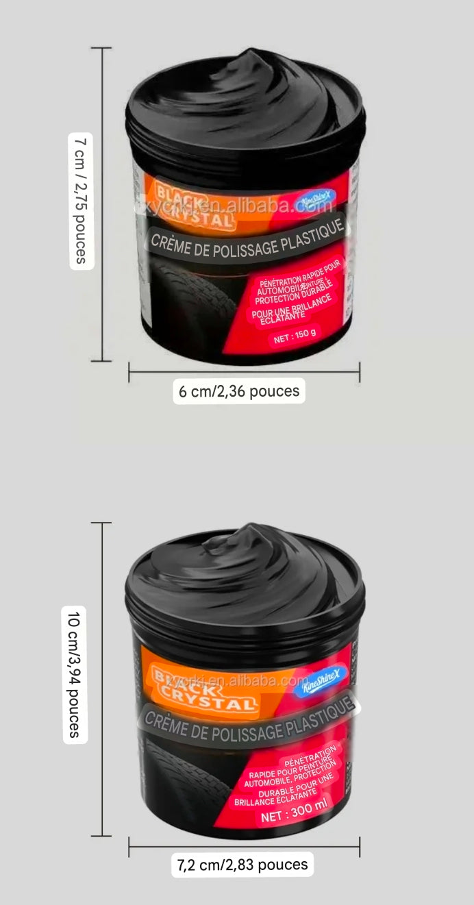 Crème de Rénovation Plastique Auto – Cristal Noir