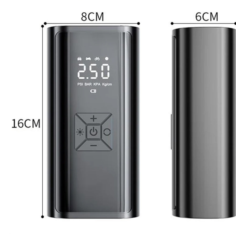 Gonfleur de pneus électrique sans fil.