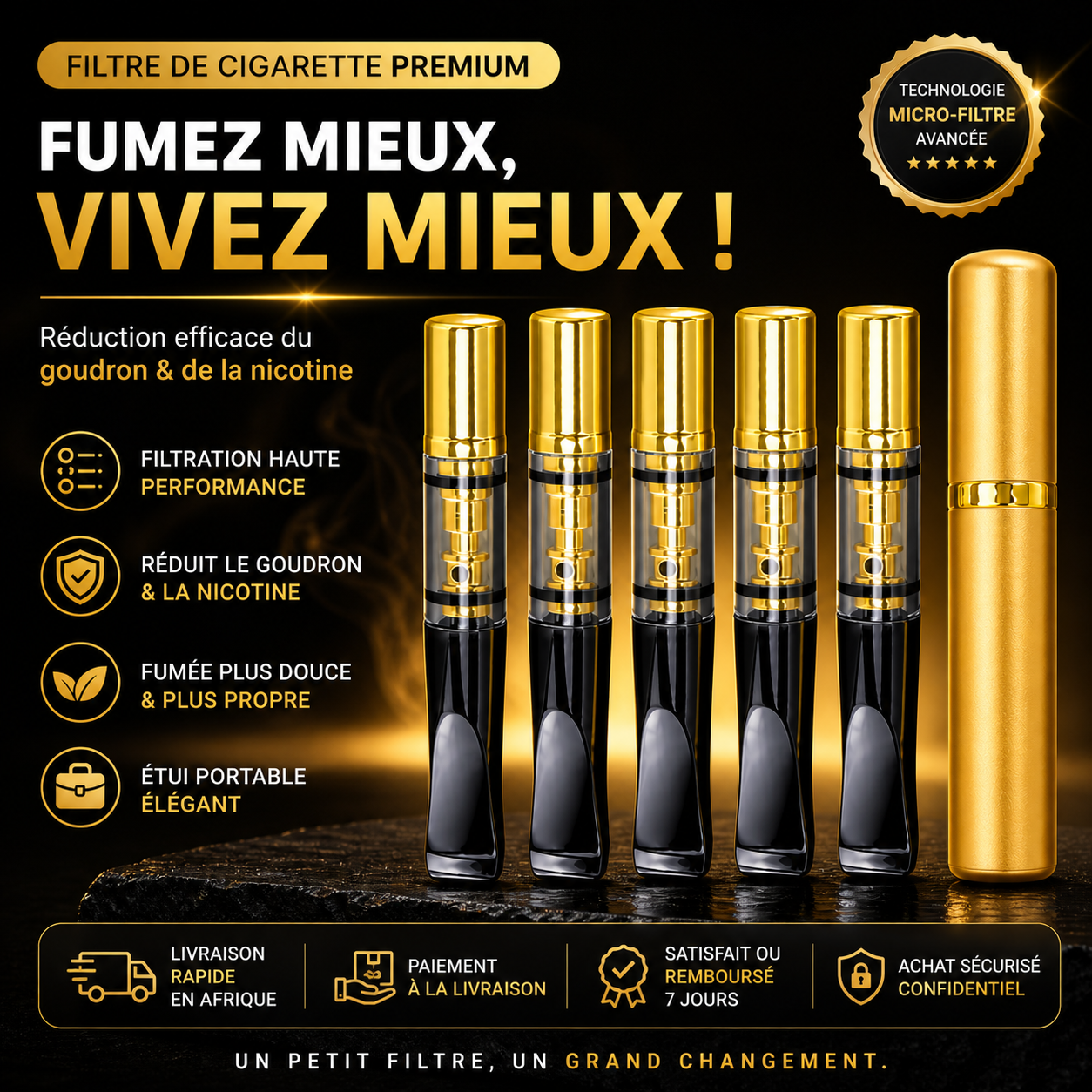 FILTRE DE CIGARETTE PREMIUM