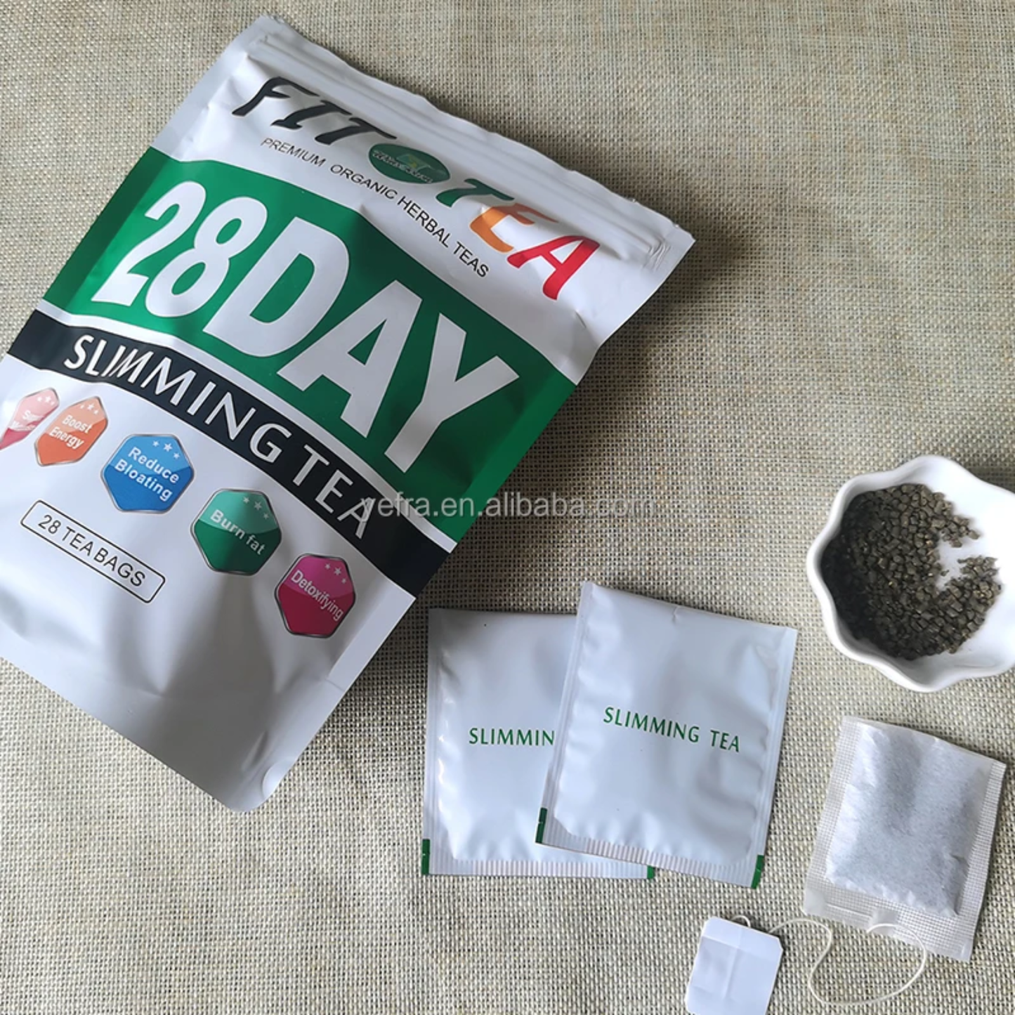 🌿 Thé Minceur & Détox Ventre Plat – 28 Jours