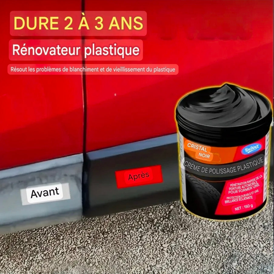 Crème de Rénovation Plastique Auto – Cristal Noir