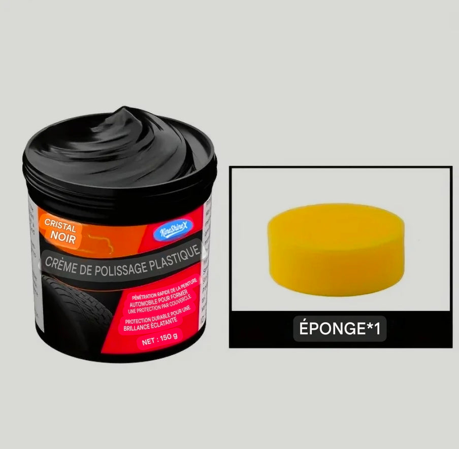 Crème de Rénovation Plastique Auto – Cristal Noir