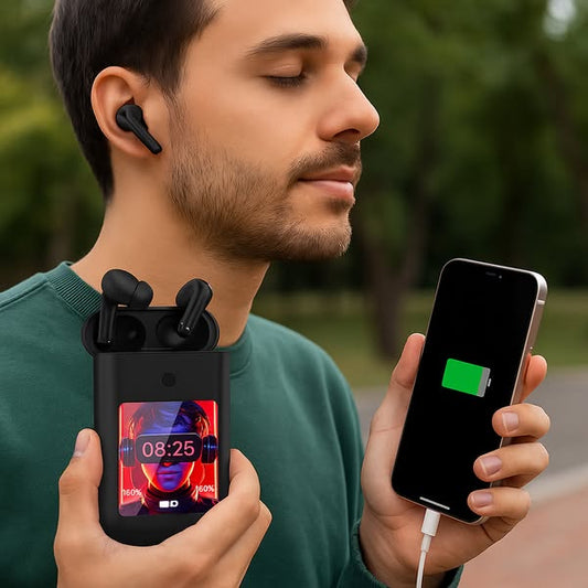 🎧 Écouteurs Intelligents 4-en-1 avec Écran Tactile HD