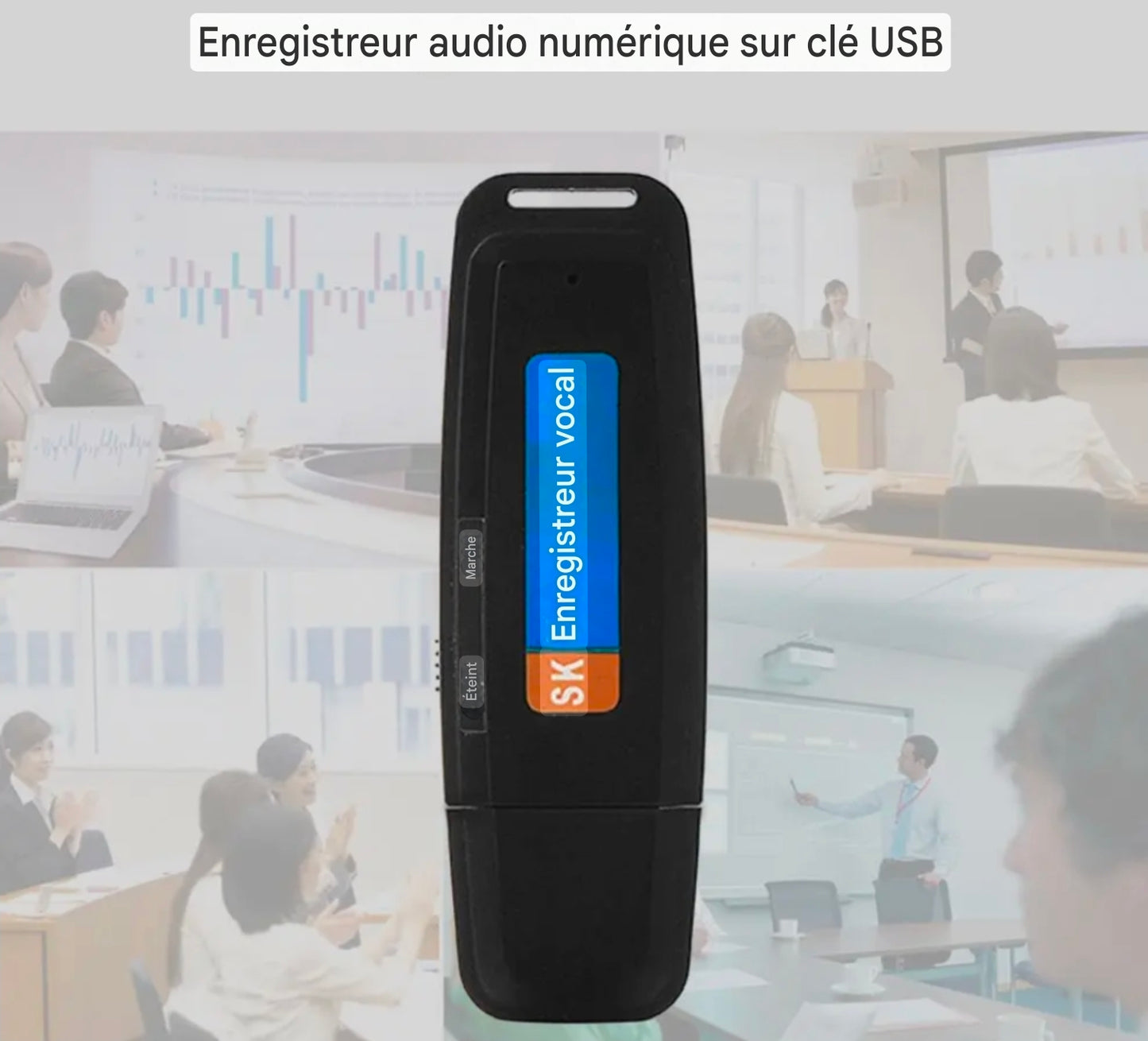 ENREGISTREUR VOCAL USB DISCRET
