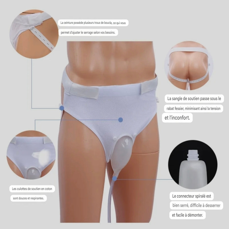 Collecteur urinaire portable réutilisable